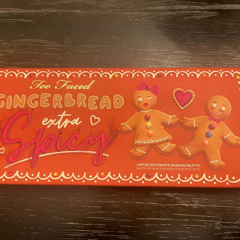 Too Faced Gingerbread Extra Spicy Eyeshadow Palette Limited Edition New W/Box